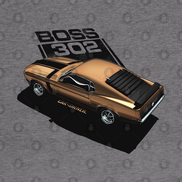 USDM - Classic Racecar BOSS 302 - CarCorner by CarCorner - Automotive Artwork